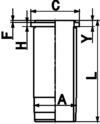 WILMINK GROUP Гильза цилиндра WG1021598